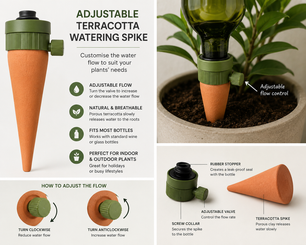 Terracotta Self-Watering Spikes